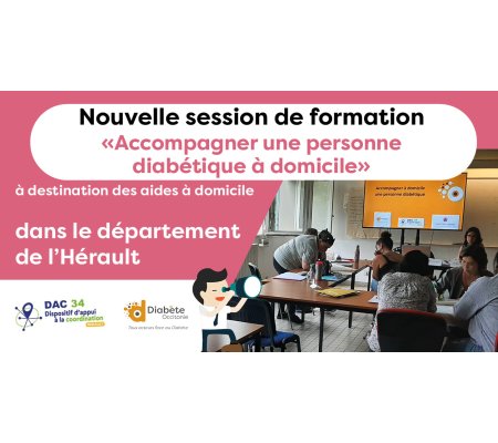 [FORMATION] -  Nouvelles sessions de la formation « Accompagner une personne diabétique à domicile »