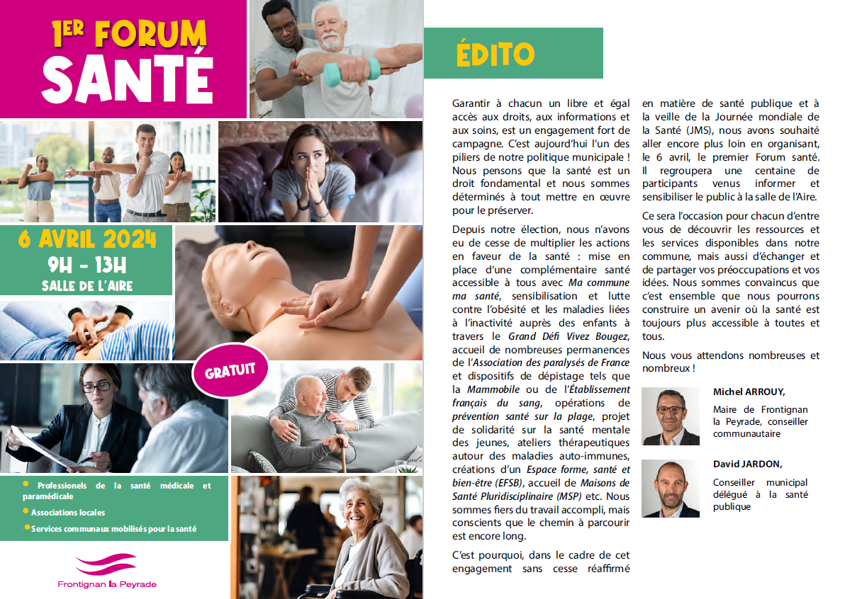 Forum santé frontignan 1/3